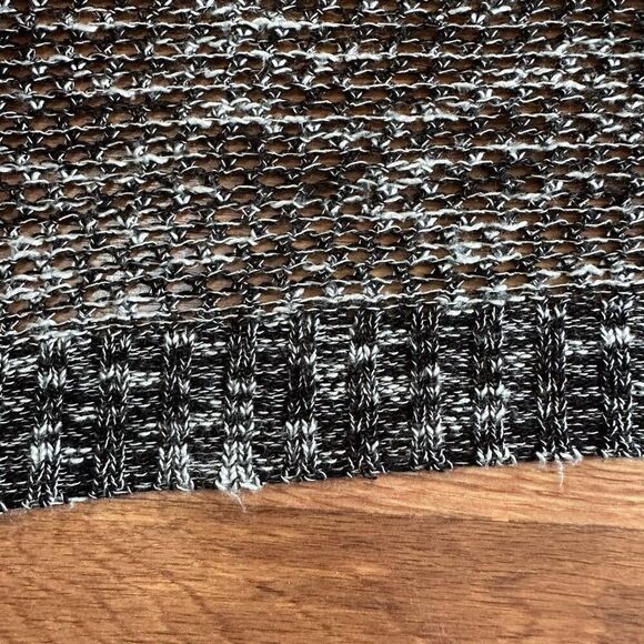 Knit Minded Short Sleeve Cardigan Black, White, Gray| Size XL - Picture 12 of 12